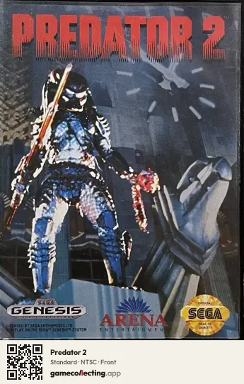 Predator 2 Sega Mega Drive / Genesis, NTSC box front