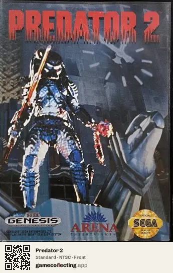 Predator 2 Sega Mega Drive / Genesis, NTSC box front