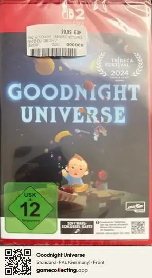 Goodnight Universe Nintendo Switch 2, Germany box front