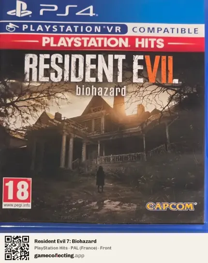 Resident Evil 7: Biohazard PlayStation 4, France box front