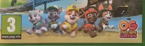PAW Patrol World, the PEGI square on its front