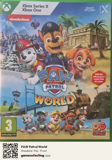 PAW Patrol World Xbox Series X, PAL box front
