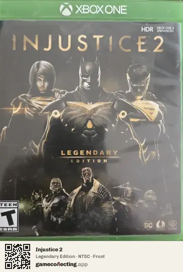 Injustice 2 Xbox One, NTSC box front