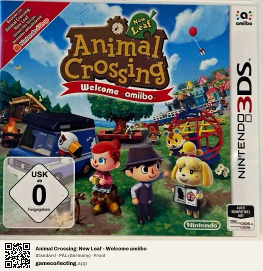 Animal Crossing: New Leaf - Welcome amiibo Nintendo 3DS, Germany box front