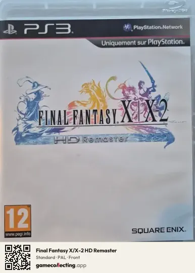 Final Fantasy X/X-2 HD Remaster PlayStation 3, PAL box front