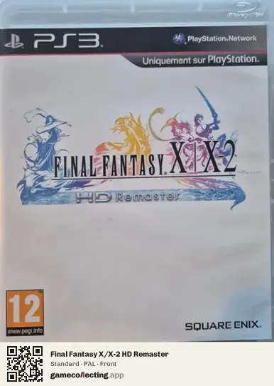 Final Fantasy X/X-2 HD Remaster PlayStation 3, PAL box front