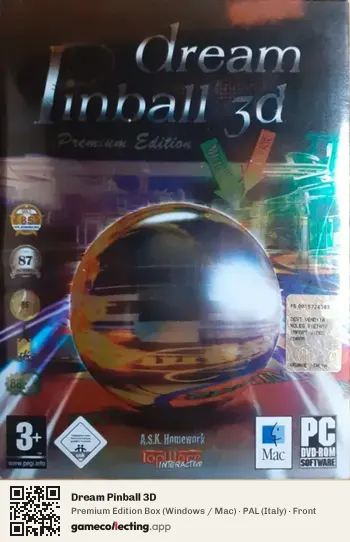 Dream Pinball 3D Computer, Italy box front