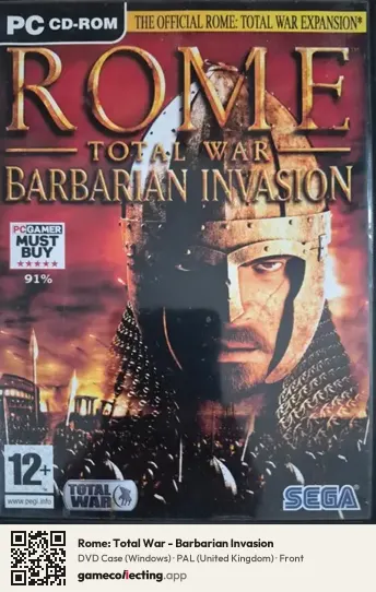 Rome: Total War - Barbarian Invasion Computer, United Kingdom box front