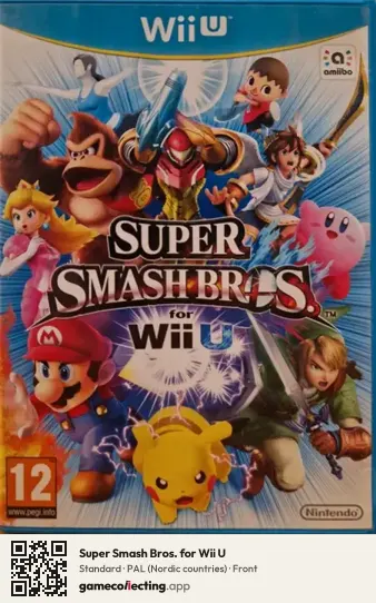 Super Smash Bros. for Wii U Nintendo Wii U, Nordic countries box front