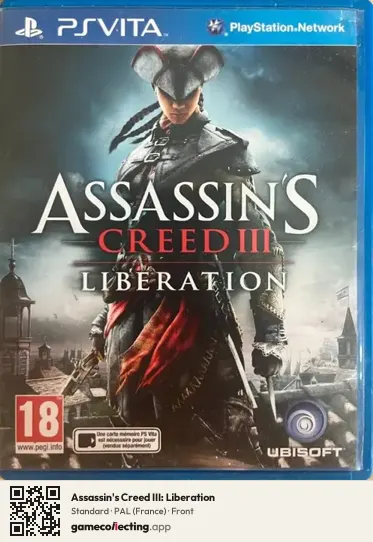 Assassin's Creed III: Liberation PlayStation Vita, France box front