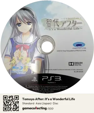 Tomoyo After: It's a Wonderful Life PlayStation 3, Asia disc