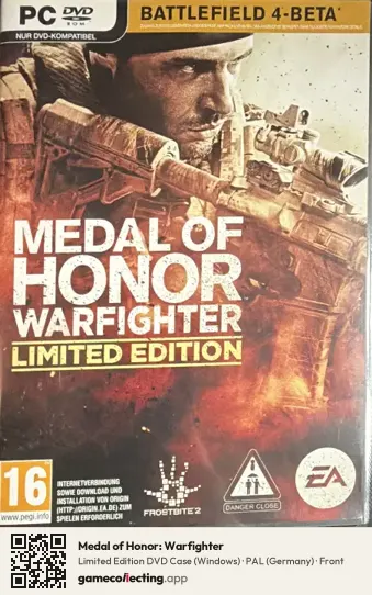 Medal of Honor: Warfighter Computer, Germany box front
