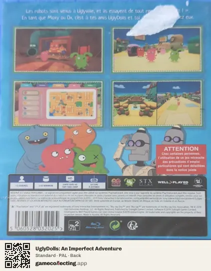 UglyDolls: An Imperfect Adventure PlayStation 4, PAL box back