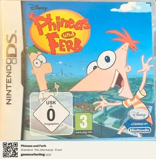 Phineas and Ferb Nintendo DS, Germany box front
