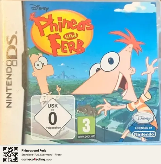 Phineas and Ferb Nintendo DS, Germany box front