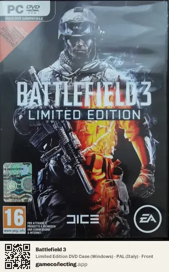 Battlefield 3 Computer, Italy box front