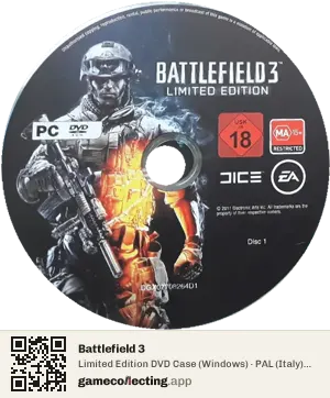 Battlefield 3 Computer, PAL disc