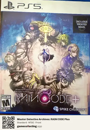 Master Detective Archives: RAIN CODE Plus PlayStation 5, NTSC box front
