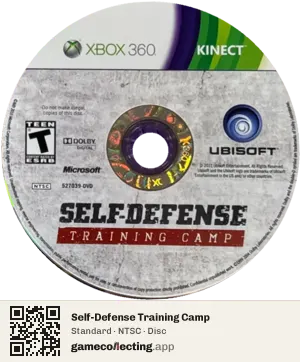 Self-Defense Training Camp Xbox 360, NTSC disc
