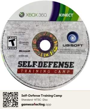 Self-Defense Training Camp Xbox 360, NTSC disc