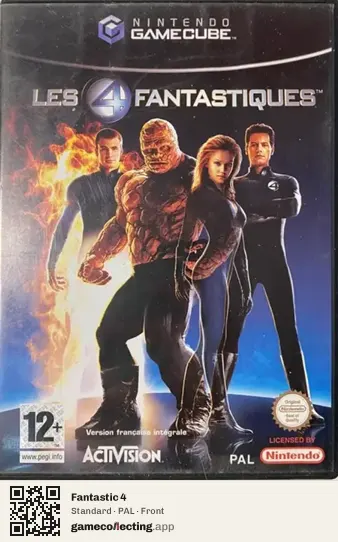 Fantastic 4 Nintendo GameCube, PAL box front