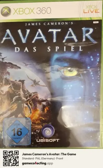 James Cameron's Avatar: The Game Xbox 360, Germany box front