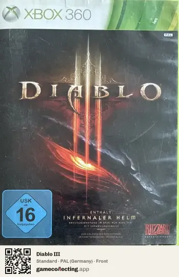 Diablo III Xbox 360, Germany box front