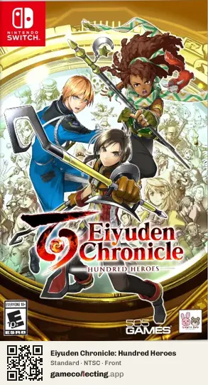 Eiyuden Chronicle: Hundred Heroes Nintendo Switch, NTSC box front