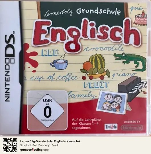 Lernerfolg Grundschule: Englisch: Klasse 1-4 Nintendo DS, Germany box front
