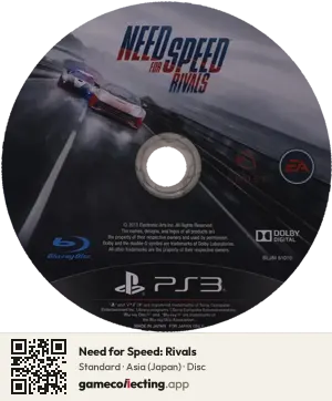Need for Speed: Rivals PlayStation 3, Asia disc