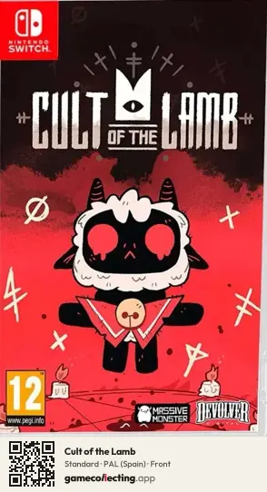 Cult of the Lamb Nintendo Switch, Spain box front