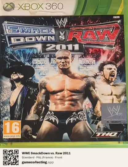 WWE SmackDown vs. Raw 2011 Xbox 360, France box front