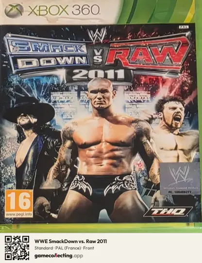 WWE SmackDown vs. Raw 2011 Xbox 360, France box front