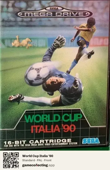 World Cup Italia '90 Sega Mega Drive / Genesis, PAL box front