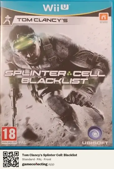 Tom Clancy's Splinter Cell: Blacklist Nintendo Wii U, PAL box front
