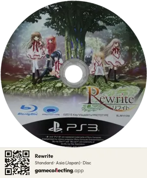 Rewrite PlayStation 3, Asia disc