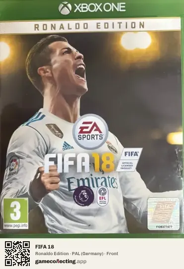 FIFA 18 Xbox One, Germany box front