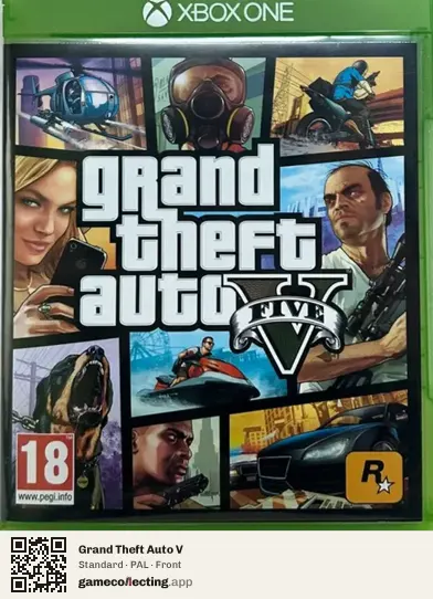 Grand Theft Auto V Xbox One, PAL box front