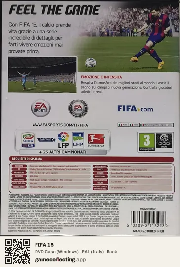 FIFA 15 Computer, Italy box back