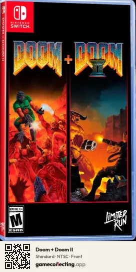 Doom + Doom II Nintendo Switch, NTSC box front
