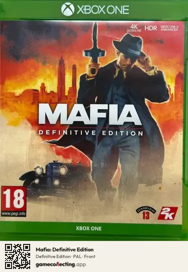 Mafia: Definitive Edition Xbox One, PAL box front