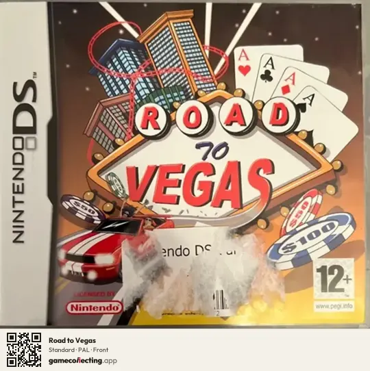 Road to Vegas Nintendo DS, PAL box front