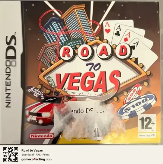 Road to Vegas Nintendo DS, PAL box front