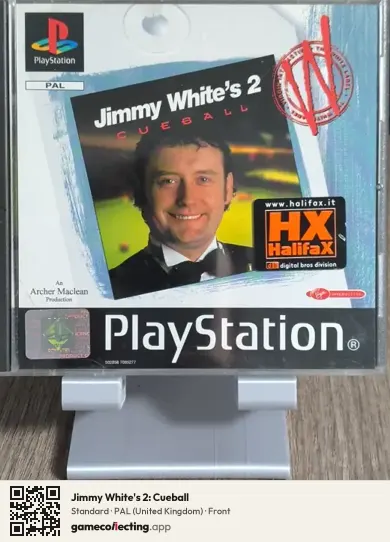 Jimmy White's 2: Cueball PlayStation, United Kingdom box front