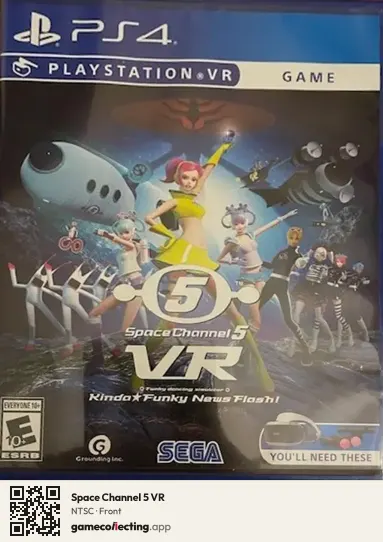 Space Channel 5 VR PlayStation 4, NTSC box front