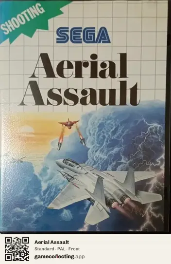 Aerial Assault Sega Master System, PAL box front