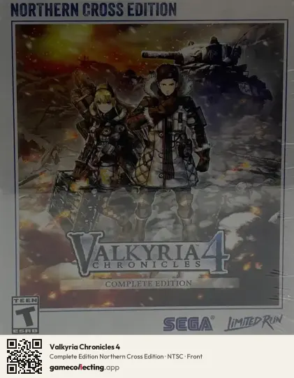 Valkyria Chronicles 4 PlayStation 4, NTSC box front