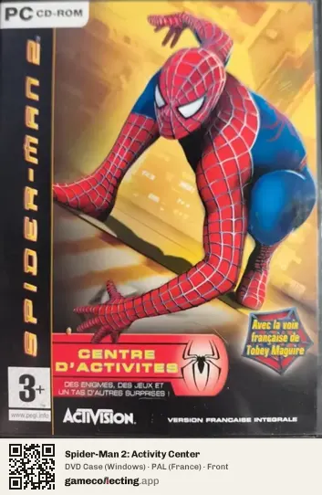 Spider-Man 2: Activity Center Computer, France box front