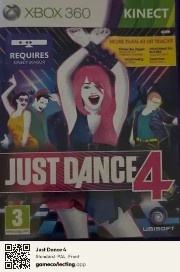 Just Dance 4 Xbox 360, PAL box front