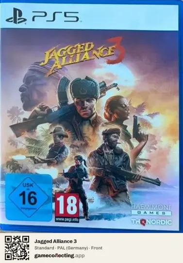 Jagged Alliance 3 PlayStation 5, Germany box front
